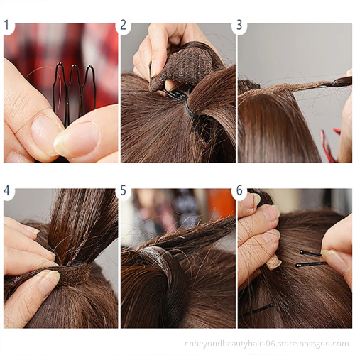 wholesale Private Label Cruly Synthetic ponytail Hair  Ribbon ponytail for Women Natural Hair wrap around ponytail